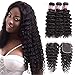 Brazilian Deep Wave Bundles with Closure Human Hair(14