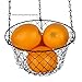 Tai-ying 3 Tier Wire hanging fruit baskets，Vegetable or Fruit hanging basket Kitchen Storage Handmade Basket,Black