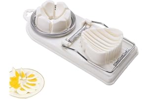 CIAOYNIMI Egg Slicer 2-in-1 Eggs Cutter Stainless Steel Wire Blades Multipurpose Cut Slicers Tool Kitchen Gadgets for Cutting