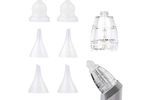 TERPINK Nasal Aspirator Replacement Parts Compatible with GROWNSY, Watolt, LittleTora, HEYVALUE, Cocobela, HailiCare, KIDIRA, TEQIN, X-Bosak Electric Nose Sucker, Suction Chamber & 6pcs Silicone Tips
