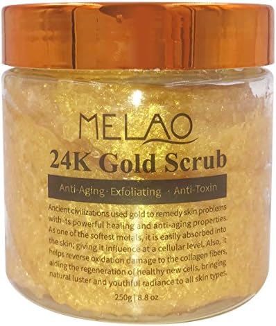 24K Gold Scrub Repair Reduce the Lines And Wrinkles Whitening Anti-Aging, Exfoliating, Anti-Toxin Facial Body Gold Scrub