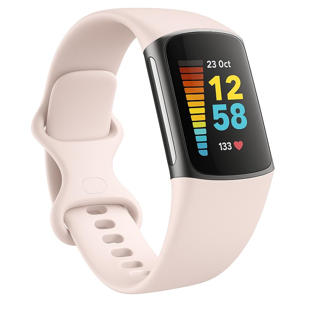 Panda Bobo Compatible with Fitbit Charge 5 Charge 6 strap Replacement Band Classic Wristband Women Men Small large (Small, Pink) — image 1