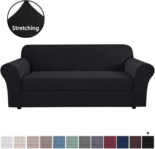 Amazon Com H Versailtex High Stretch 2 Pieces Sofa Cover