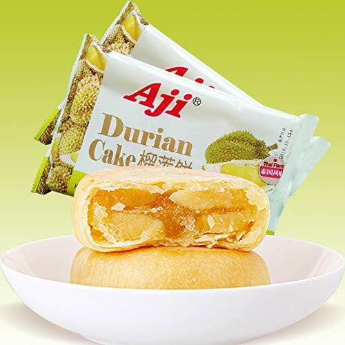 Aji 饼干蛋糕 零食点心 泰国风味榴莲饼糕点1000g/箱 Aji Biscuit Cake Snacks Thai Durian Cake Cakes 1000g/box