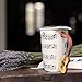 Giftgarden 13.5 oz White Coffee Mug with Lid Ceramic Cup 3D Guitar Music Notes Style for Water Milk Tea Drink 400ML Mugs Mothers Day Gift