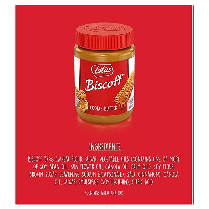 Lotus Biscoff Cookie Butter Spread, 1 Crunchy & 1 Creamy, non GMO