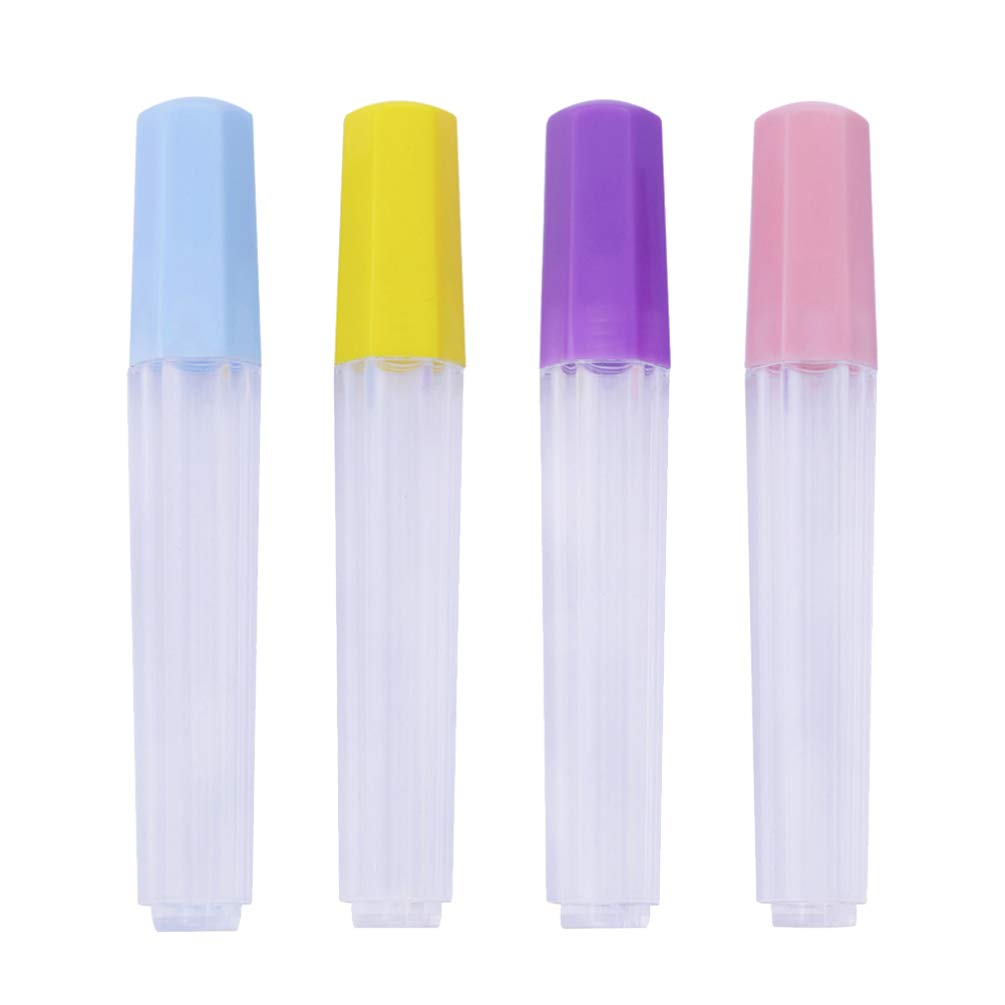 HEALLILY Needle Tube Holders Transparent Plastic Sealed Bottle Needle Holder Storage for Sewing Embroidery Accessories 4pcs