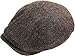 KBL-101 DBR L/XL Mixed Herringbone Ascot Ivy Newsboy Hat