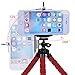 Wingco Universal Compact Tripod Stand - Remote Included - Flexible Octopus Cell Phone Camera Selfie Stick Tripod Mount for Smartphone / Digital Camera / GoPro Hero(Red)
