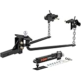 CURT 17062 MV Round Bar Weight Distribution Hitch with Sway Control, Up to 10,000 lbs., 2-Inch Shank, 2-5/16-Inch Ball