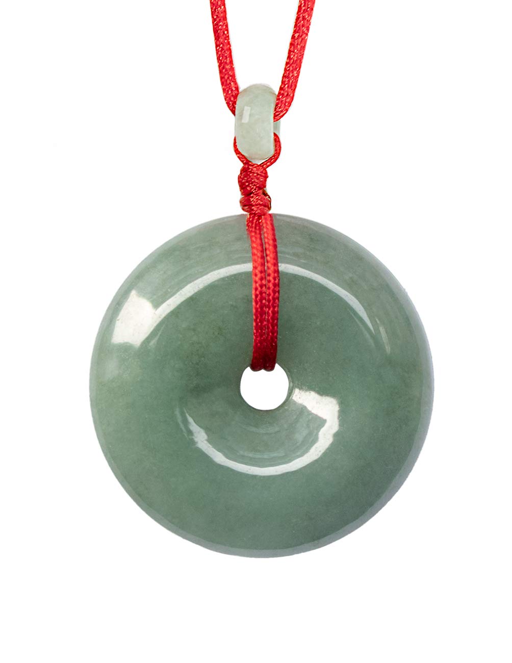 Circle/Donut/Coin Jade Pendant Necklace 