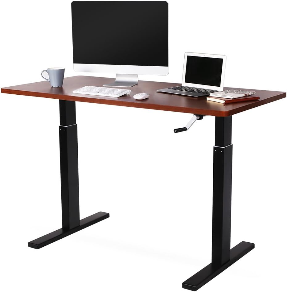 FlexiSpot Manual Height Adjustable Standing Desk with 55 x