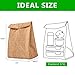 Lunch Bag for Men, Women, Kids, Tyvek Leakproof Insulated Lunch Box, Lightweight Tote Cooler Thermal Lunch Kit, Reusable Eco-friendly Lunch Pack for Work/School/Picnic, Brown