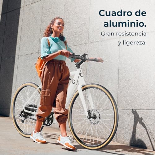 Bicicleta Eléctrica de Ciudad Sprint, 250W, Ruedas de 28", 70 Km de Autonomía, Batería 360 WH, Cambio de 8 Velocidades y Doble Disco de Freno Hidráulico