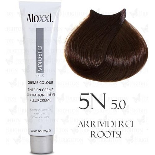 Aloxxi Chroma Permanent Creme Colour 2 oz (5N:Light Natural Brown)
