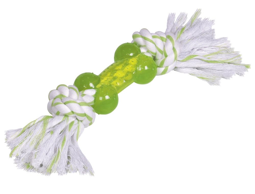 Nobby TPR Bone with Rope, 27 cm, Pack of 1