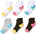Fruit of the Loom Baby Girls' Ankle 6 Pack Sock, Assorted, Shoe Size: 7.5-11 (3-5 Years)