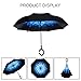 MRTLLOA Double Layer Inverted Umbrella with C-Shaped Handle, Anti-UV Waterproof Windproof Straight Umbrella for Car Rain Outdoor Use