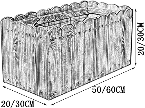 Pflanzbeet Pflanzkasten Blumenkasten Pflanzbox Rechteck Garten für Patio Bett Hinterhof Container Raised Box Big Holz… – Bild 5
