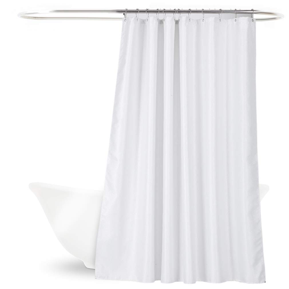 Valea Home Waffle Weave Shower Curtain Luxury Sparkle Textured