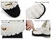 VONMAY Women's Elegant Knitted Cozy Plush Fleece Lined Slip On Indoor House Slippers (11-12 B(M) US, Black)