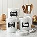 Removable Labels, PYRUS Chalkboard Stickers Perfect for Labeling Jars Kitchen Pantry Storage and Wine Bottles(5*8pcs)