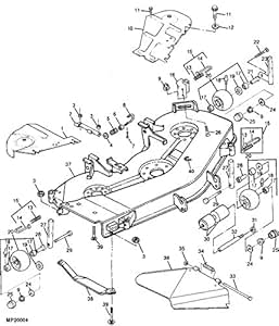 Amazon.com : John Deere OEM 48 inch Replacement Mower Deck ... lt150 wiring diagram 