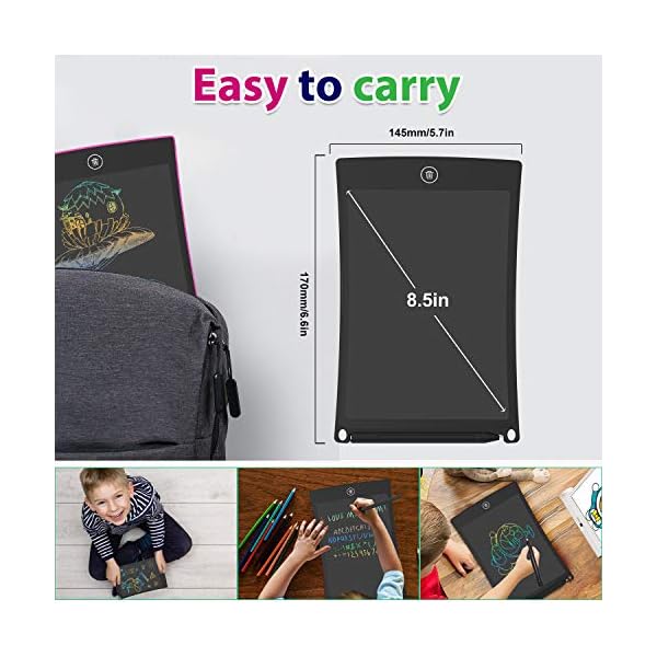 GUYUCOM LCD Writing Tablet, 8.5 inch Doodle & Scribble Boards, Erasable Educational Learning Gifts for Boys Kids Toys…