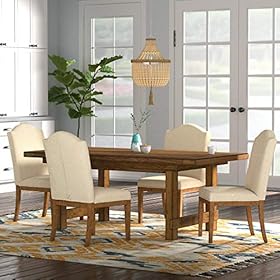 Amazon Brand – Stone & Beam Modern Farmhouse Wood Bead Ceiling Pendant Chandelier Fixture With 2 LED Vintage Light Bulbs… 51FS97fTDXL