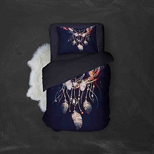 Cheap Amor Amore Twin Size Navy Blue Comforter Set Boho Bedding