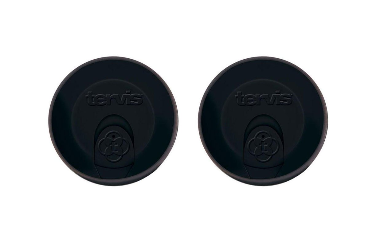 Tervis 16oz Travel Lid, Set of 2 Black Lids