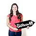 Big Dot of Happiness Black Wedding Bathroom Signs - Wedding Sign Arrow - Double Sided Directional Yard Signs - Set of 2 Bathroom Signs