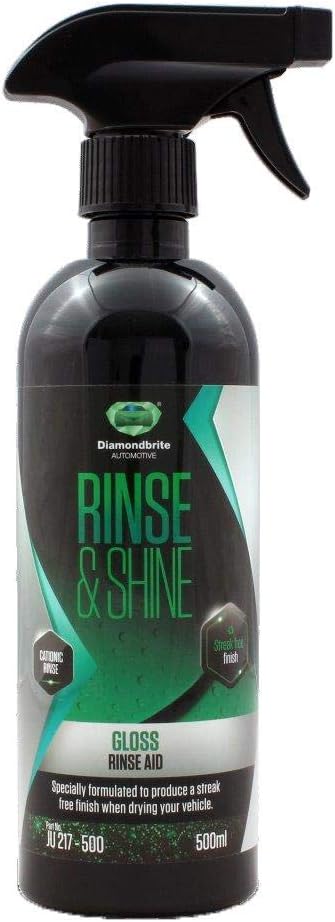 Diamondbrite Rinse and Shine Trigger Spray - Streak Free Finish - Paintwork Cleaning Care - 500 ml - Ju 217-500