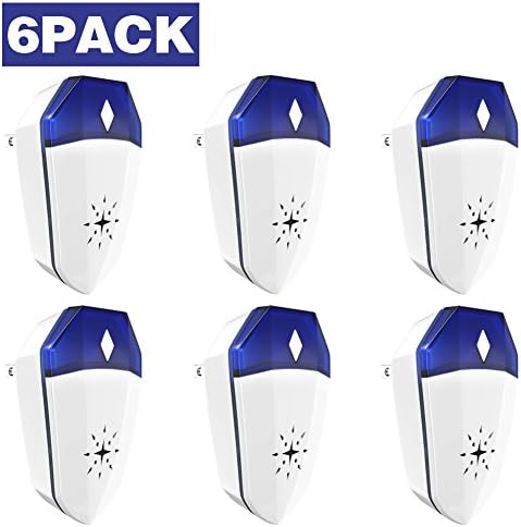 Ultrasonic Electronic Pest Repeller - Electronic Pest Control Plug In-Pest Repeller for Insect - Mice, Roaches, Bugs, fleas, Mosquitoes, Spiders (Blue)