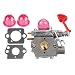 Hipa 545081855 Carburetor with Gasket for Craftsman Poulan Pro Blower BVM200C BVM200VS P200C GBV325 P325 200mph