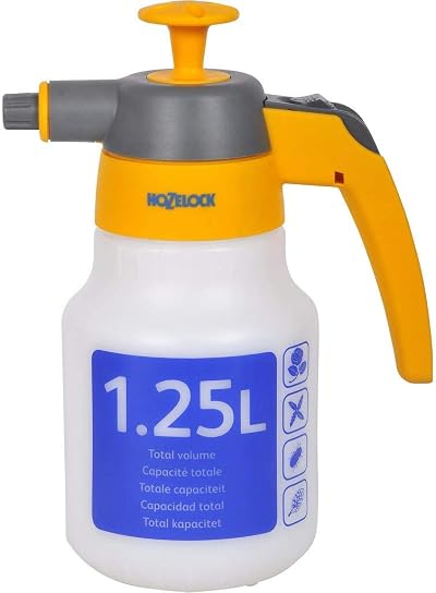 Hozelock 1.25L Pressure Sprayer Spraymist Plus, Adjustable Nozzle