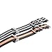 Watch Band NATO Straps 2Pcs Replacement Heavy Duty Nylon Straps with Stainless Steel Buckle (20, Black/Gray,Black/Orange)