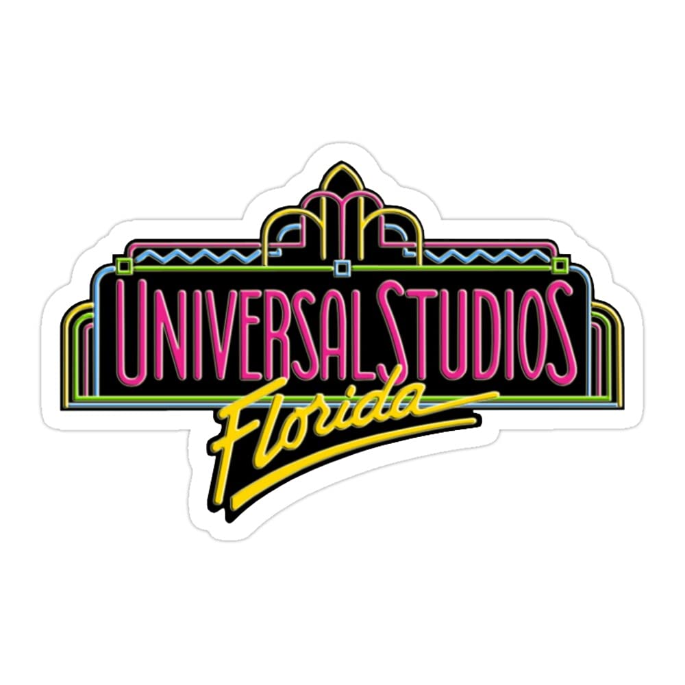 Photo 1 of (3 PCs/Pack) Stickers Vintage Universal Studios Florida 3x4 Inch Vinyl Waterproof Decals for Wall Laptop Bike Car Bumper Helmet Water Bottle