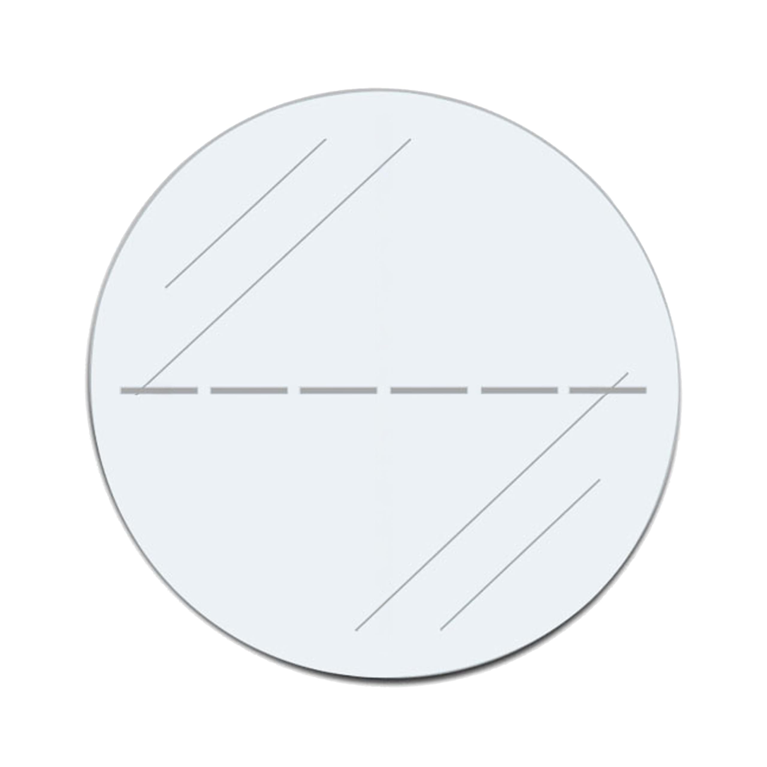 Perforated sealing points, self-adhesive, transparent, diameter and quantity selectable, seal labels, 30 mm, pack of 100