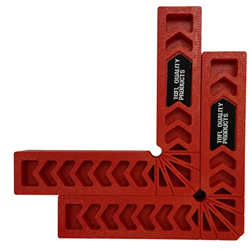 Positioning Squares, Woodworking Tool, Clamping 90 Degree Angles for Picture Frames, Boxes, Cabinets or Drawers (Set of 2) 6-Inch by TOFL