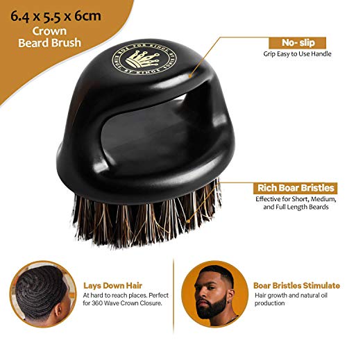 9 in 1 Waver Kit 2 Silky Durags, Medium Hard Wave Brush, Soft Bristle