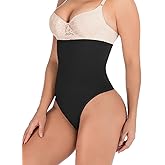 Thong Shapewear for Women Tummy Control, High Waisted Butt Lifting Panties Girdle Tummy Control Body Shaper Underwear