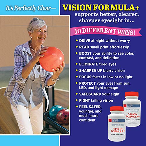 Baker’s Best Vision Formula+ Eye Vitamins Zinc, Lutein and Zeaxanthin