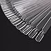 AHIER Nail Swatch Sticks, Swatch Sticks Nail Polish, Fan-shaped False Fake Nail Art Tips Sticks Polish Gel Salon Display Chart Practice Tool (100 Pack)