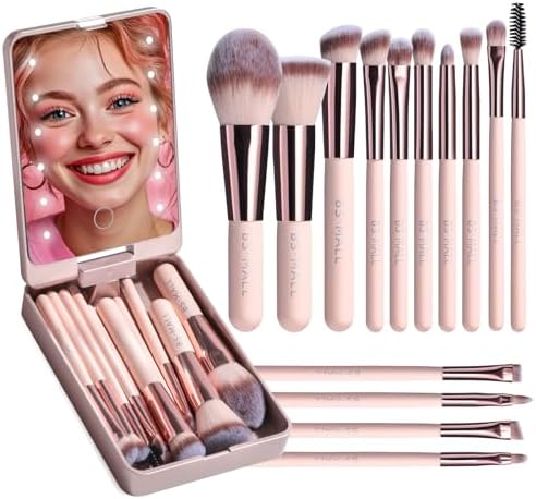 BS-MALL Travel Makeup Brush Set Foundation Powder Concealers Eye