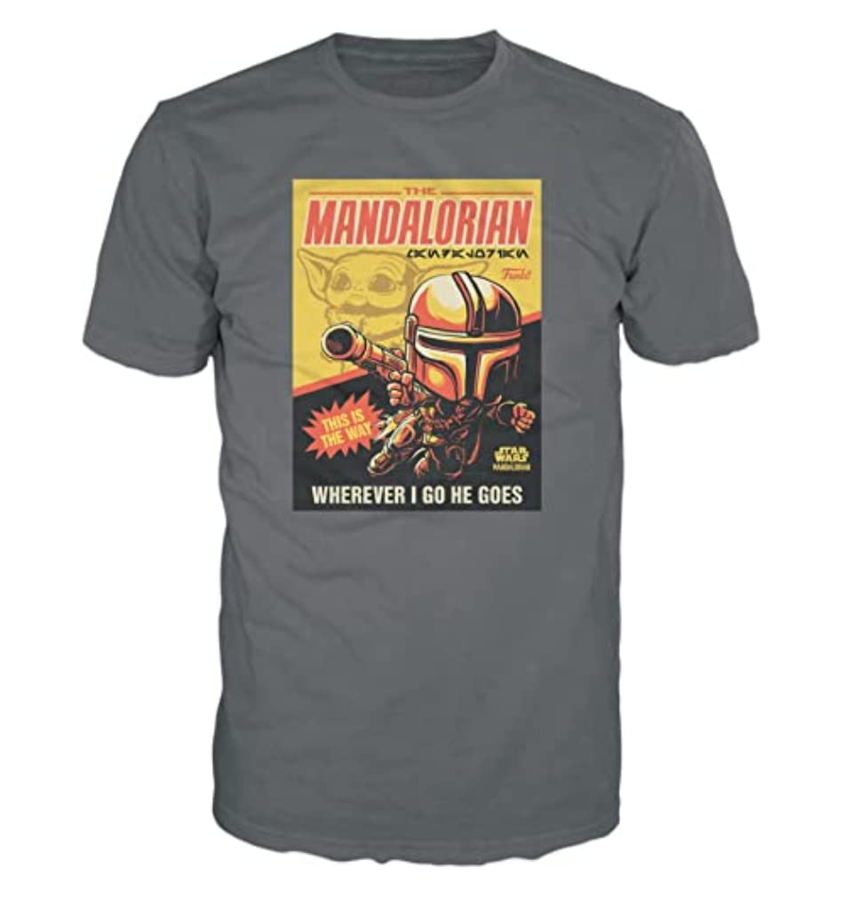 Funko Boxed Tee: the Mandalorian - Large - (L) - Star Wars: the Mandalorian - T-Shirt - Clothes - Gift Idea - Short Sleeve Top for Adults Unisex Men and Women - Official Merchandise Fans