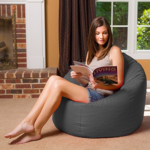 Posh Beanbags Bean Bag Chair, XLarge48in, Heather Gray Pricepulse