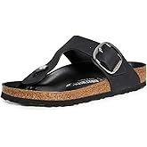 Birkenstock Women's Gizeh Big Buckle Sandals, Black, 7-7.5 Medium US