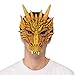 Supersoft Fantasy Adult Dragon Half Face Halloween Mask