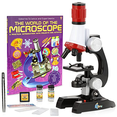 IQCrew 1200X Kids Microscope Toy Set with Slides Preparation Kit + Microscope Book in Saudi